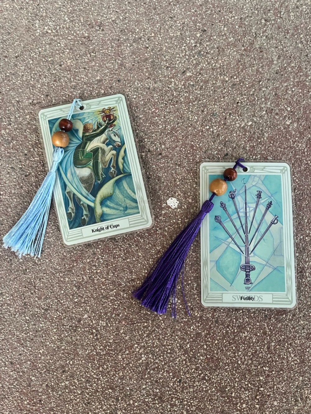 Handmade Vintage Tarot Card Bookmarks Bundle of 2